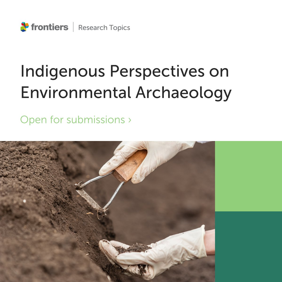 In Frontiers in Environmental #Archaeology, we want to hear, and promote work, from #Indigenous communities, scholars and groups! Check out our Research Topic, and fee support information, here ⬇️ fro.ntiers.in/S64Y