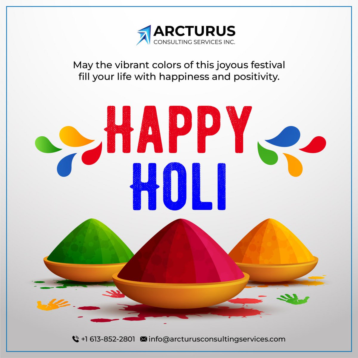 Colorful greetings on this joyous occasion of Holi! May your life be as vibrant and cheerful as the colors of this festival. Let's celebrate the spirit of togetherness and spread happiness all around. #holi #festivalofcolors #oracleconsulting #oraclecloudtraining #recruitment