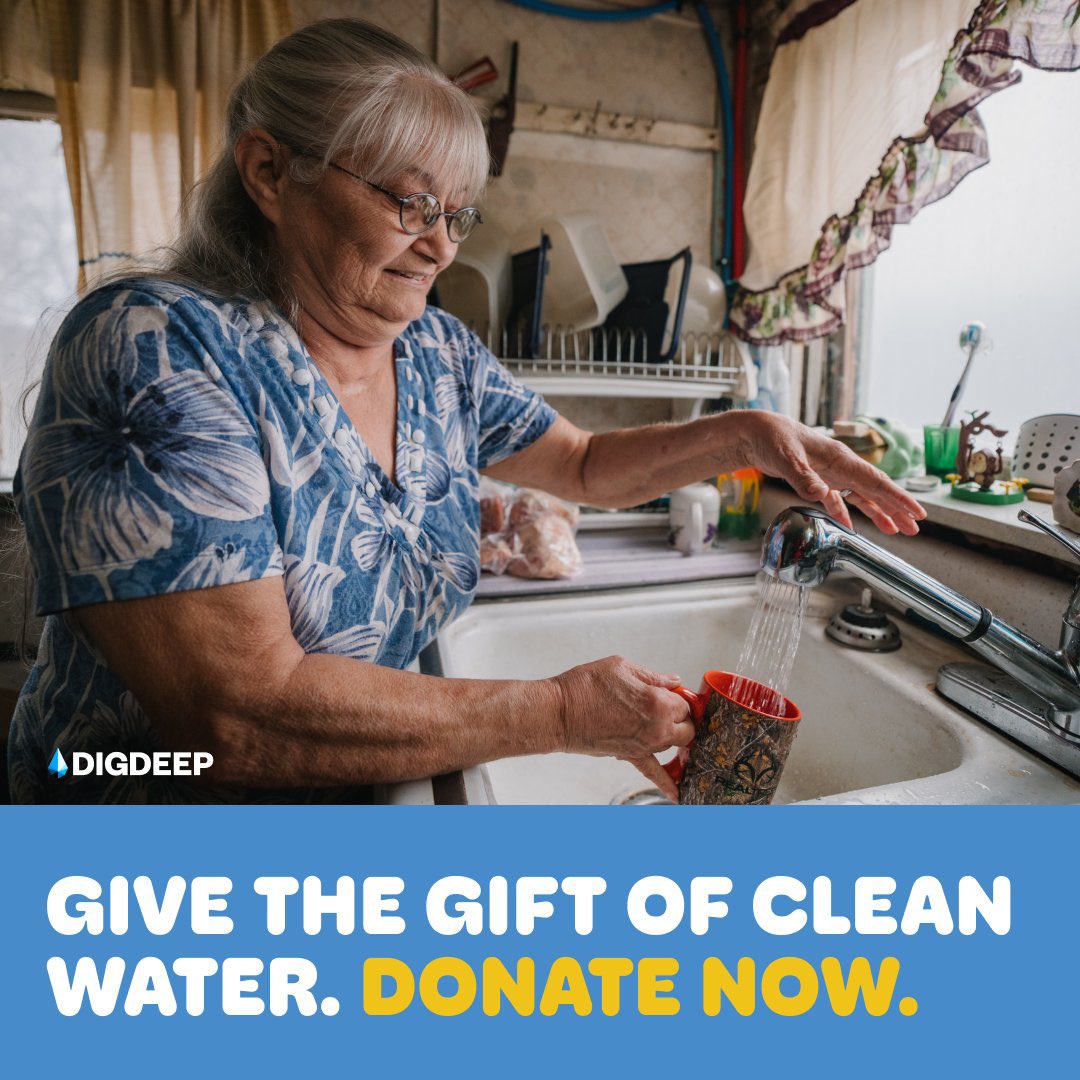 Today’s the day! Make a #WorldWaterDay gift and have double the impact with donations MATCHED! Help us connect 25 families to clean, running water. Donate now: digdeep.me/wwd24-x