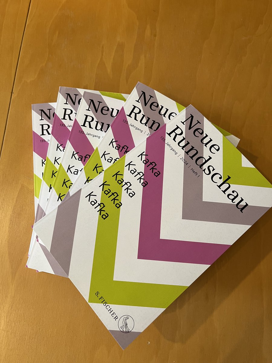 Honoured and excited to have my essay on #FranzKafka and #attention published in this latest issue of Neue Rundschau (@sfischerverlage), where Kafka's story 'A Hunger Artist' was first published 1922.