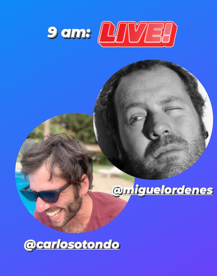 9 am en #PoneAutopiSta en youtube.com/jnunezlazcano se sube al tagadá (salsa, carioca, depende donde nos veas) <a href="/carlosotondo/">Carlos Otondo</a> y <a href="/MiguelOrdenes1/">MiguelOrdenes</a> con la Guía Qué Hacer. 💥🙌🏻🎱