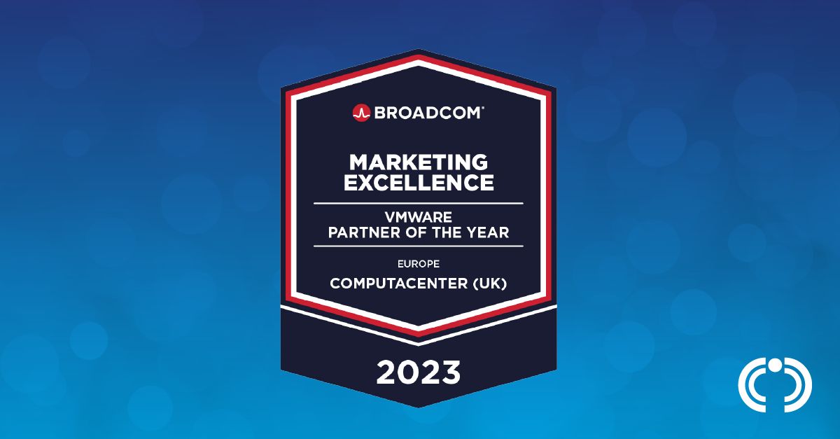 We're delighted to share that Computacenter UK was awarded the VMware Marketing Excellence Partner of the Year award by our partner @Broadcom in recognition of our marketing campaigns & contribution to growth and success in 2023. #WinningTogether #PowerfulPartnerships