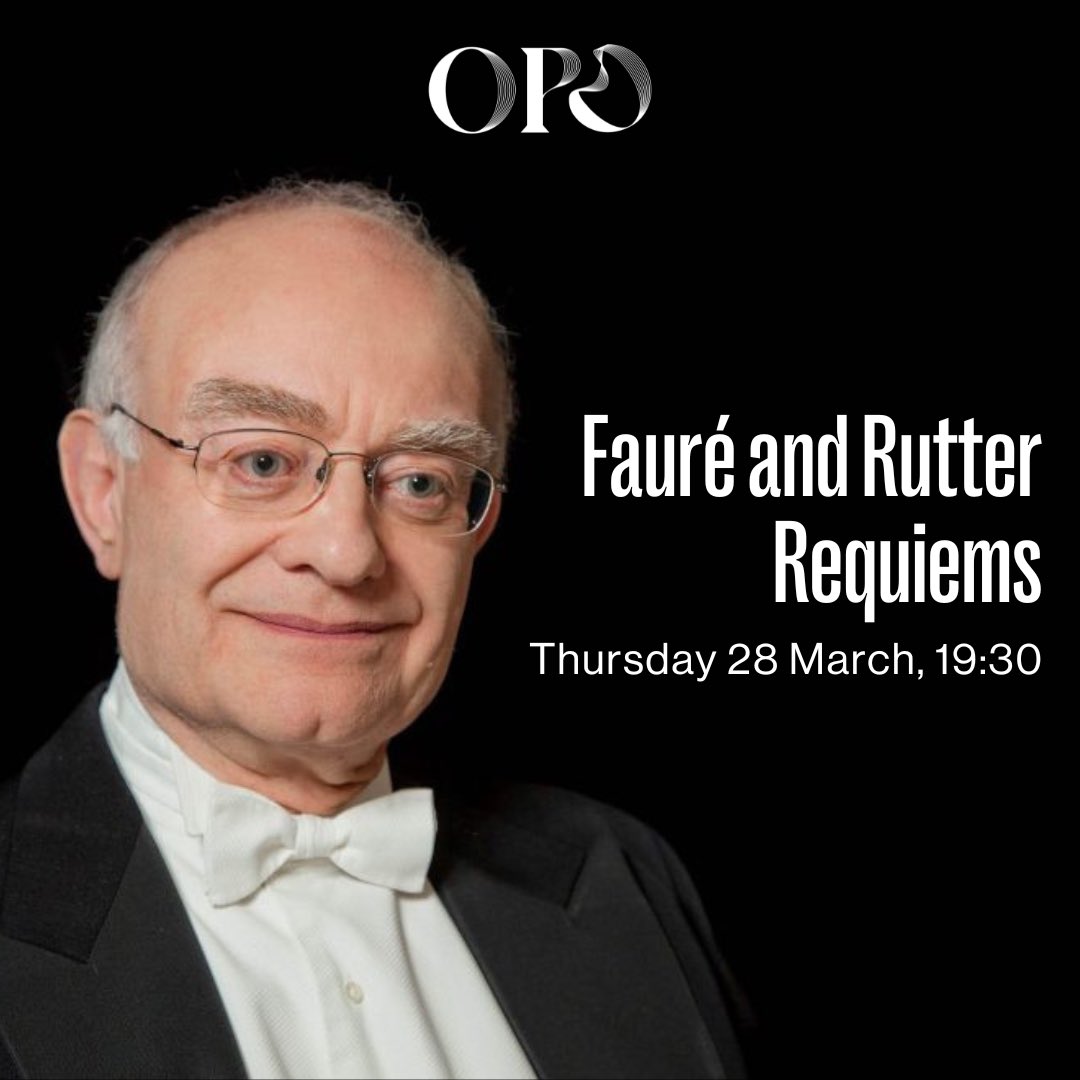 Next Thursday we are joined by @johnmrutter, who will lead the Orchestra and @MertonCollChoir for Fauré’s masterpiece of understatement, along with his own setting of the Requiem. Hope to see you there🥳 🗓Thurs 28 March, 7.30pm 📍Sheldonian Theatre 🎟️Limited tickets remaining!