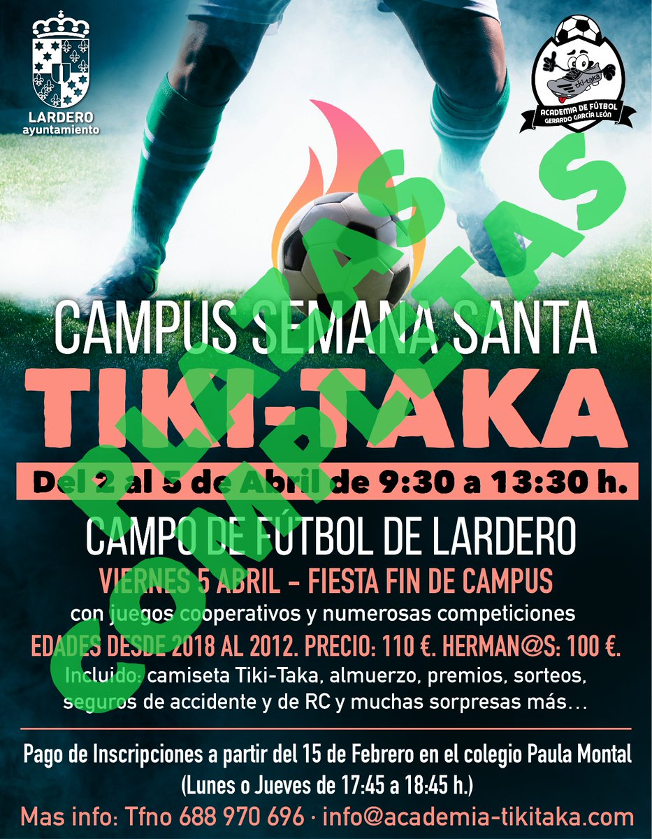Academia TikiTaka (@academiatikitak) on Twitter photo AGRADECER ENORMEMENTE a todas y cada una de las familias que actividad tras actividad siguen CONFIANDO en <a href="/academiatikitak/">Academia TikiTaka</a>  la academia de fútbol de <a href="/GerardoGLeon7/">gerardo garcia leon</a> para la FORMACION HUMANA Y DEPORTIVA de sus HIJ@S a través de sus VALORES . 
MÁS QUE UNA SIMPLE ACADEMIA DE FÚTBOL AGRADECER ENORMEMENTE a todas y cada una de las familias que actividad tras actividad siguen CONFIANDO en <a href="/academiatikitak/">Academia TikiTaka</a>  la academia de fútbol de <a href="/GerardoGLeon7/">gerardo garcia leon</a> para la FORMACION HUMANA Y DEPORTIVA de sus HIJ@S a través de sus VALORES . 
MÁS QUE UNA SIMPLE ACADEMIA DE FÚTBOL