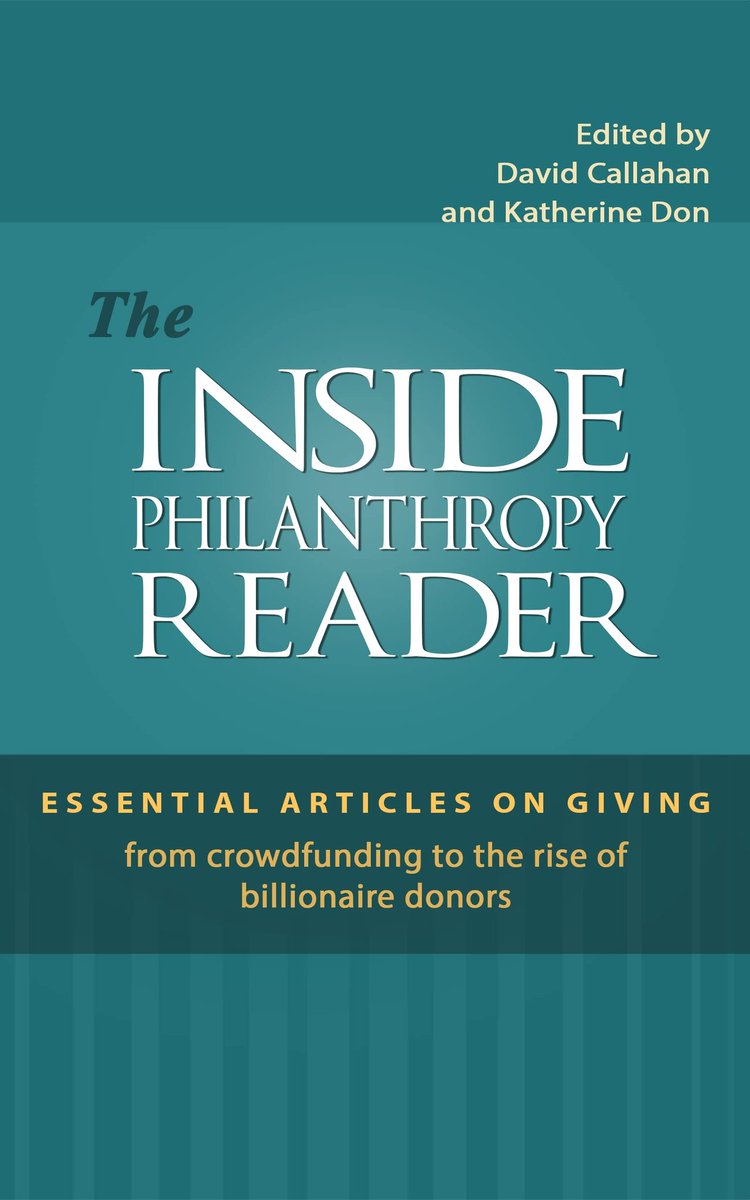 'I feel strongly that the resources of philanthropy — which are publicly subsidized by tax breaks — should be accessible to everyone, not just those with the right connections.' - 'The Inside Philanthropy Reader' by @DavidCallahanIP, et al. a.co/iHl1B1O