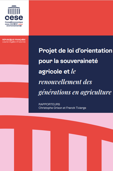 GrCoopCESE's tweet photo. Le #CESE a rendu son avis sur l'article 1 du nouveau projet de loi d'orientation agricole (#PLOSA), co-rapporté par Christophe Grison (Coopération) et Franck Tivierge (@CFDT). 
Sujets traités : #Souveraineté agri et alim, intérêt général majeur, #Territoire, #UE, #Biomasse, etc. https://t.co/rbNdCnuO31