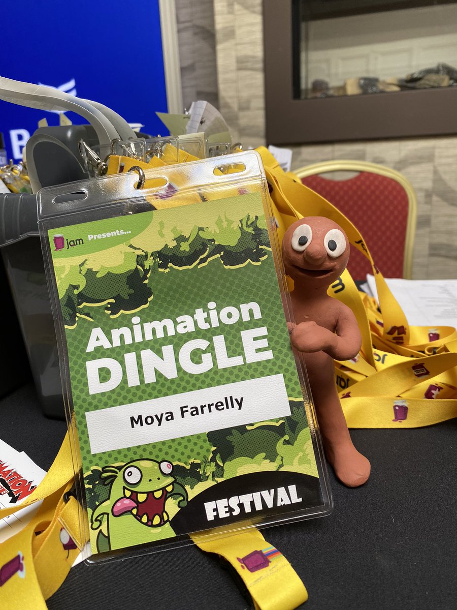 So happy to be here @ANIMATIONDINGLE with @AmazMorph (and Moya Farrell obviously!)