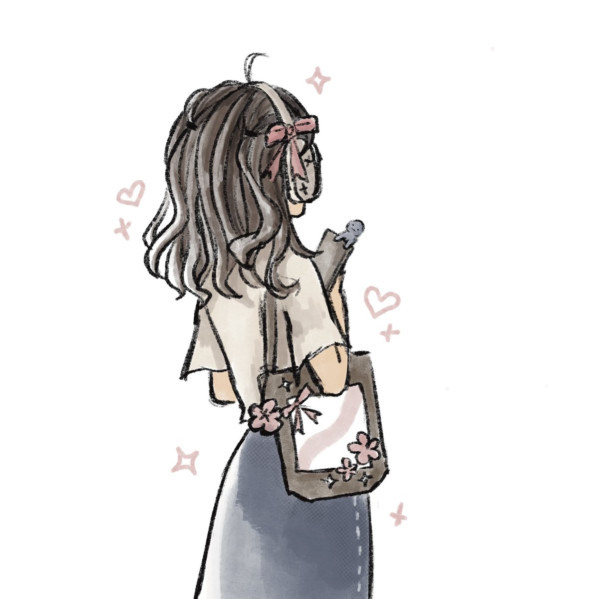 she’s practicing her matcha latte order