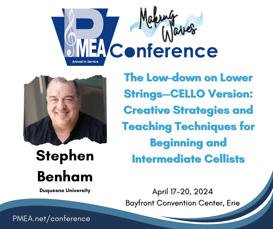 Join Dr. Stephen Benham for this session at the PMEA Conference addressing concepts for teaching beginning and intermediate cellists using creative strategies and teaching techniques. Learn about all of the sessions and register to attend at pmea.net/pmea-annual-in…