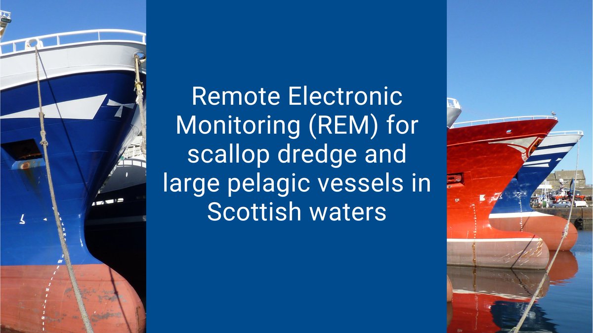 Legislation to make Remote Electronic Monitoring (REM) mandatory on scallop dredge and large pelagic vessels in Scottish waters has been laid in Parliament today. ➡legislation.gov.uk/id/sdsi/2024/9… REM data will help to support more sustainable fisheries management.