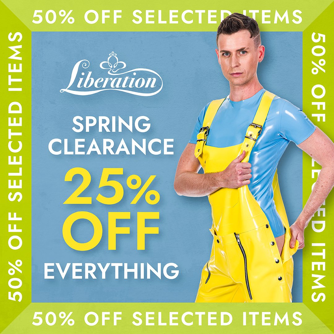 Spring is here, and so is our clearance sale at Liberation! Enjoy a fabulous 25% off everything storewide, plus selected items with discounts of up to 50% off! 🛍️✨ 📍49 Shelton St, London WC2H 9HE #SpringClearance #Sale #liberationlondonstore #latexfashion