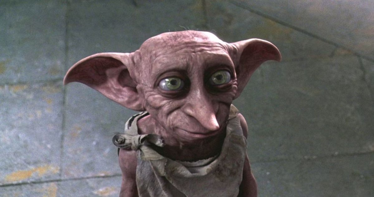 So Dobby absolutely stank of piss, right? You're gonna tell me that this sick little freak didn't chronically reek of urine? Sad!