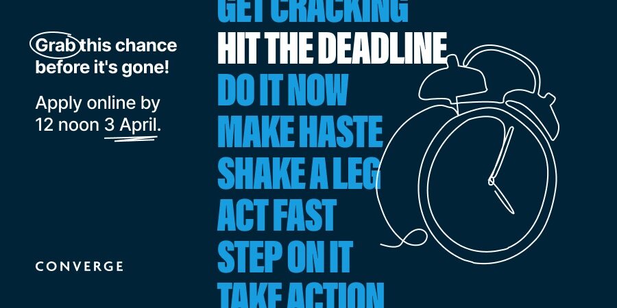 Attention <a href="/HeriotWattUni/">Heriot-Watt University</a>  staff, students, and recent grads! Only 2 weeks left to apply for #Converge2024. Need help with your application? Book a 1-1 appointment with @Biotech_Lissa , Converge's Enterprise Manager. Reserve your spot now: lnkd.in/eNe6jAE3