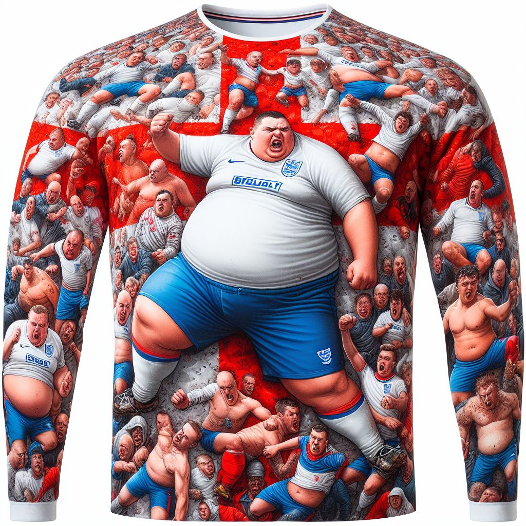Babble____'s tweet photo. I have redesigned the England football shirt to appease the demographic unhappy with the current one. Hope this helps https://t.co/yjbZ1tf1hL