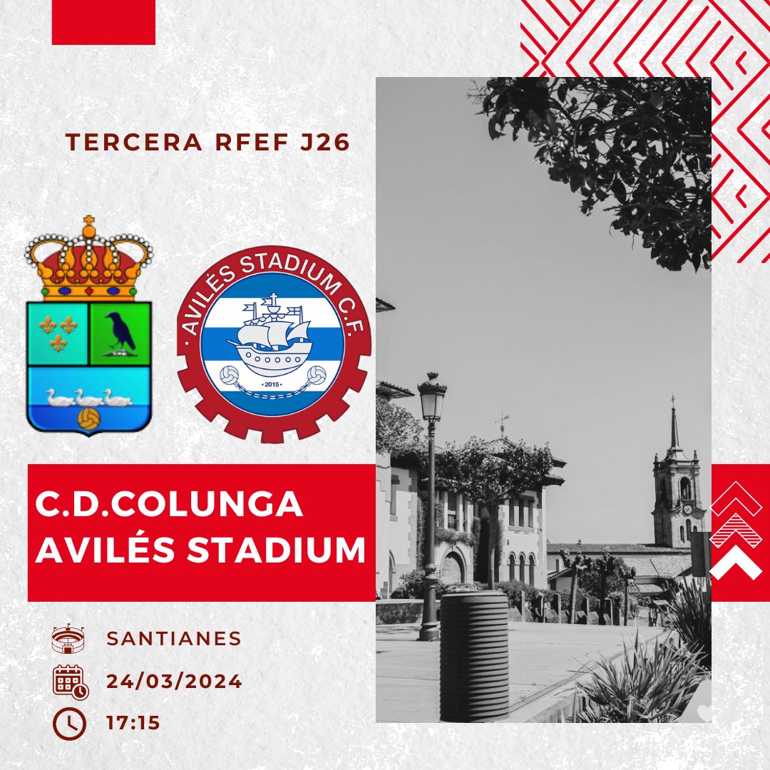 ᐯOᒪᐯᗴᗰOS🙌⚽✨

🏆 Tercera RFEF - Jornada 26
🆚 <a href="/AvilesStadiumCF/">Avilés Stadium CF</a> 
📅 Domingo 24
🕐 17:15h
🏟️ Santianes
📍 Colunga
⚽️ Balón donado por Cafetería El Roble

#avanticolunga🔴🔵⚽️ #cdcolunga