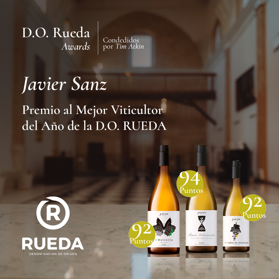 js_viticultor's tweet photo. En los #RuedaReport2024, el periodista @timatkin, otorgó el premio de Mejor Viticultor del Año de la @DORueda a Javier Sanz🏆
Nuestro #Malcorta y #DulcedeInvierno obtuvieron 92 puntos y #FincaSaltamontes fue el preferido con 94 puntos.
Gracias por todos estos reconocimientos❤️ https://t.co/ruwwDDEKPW