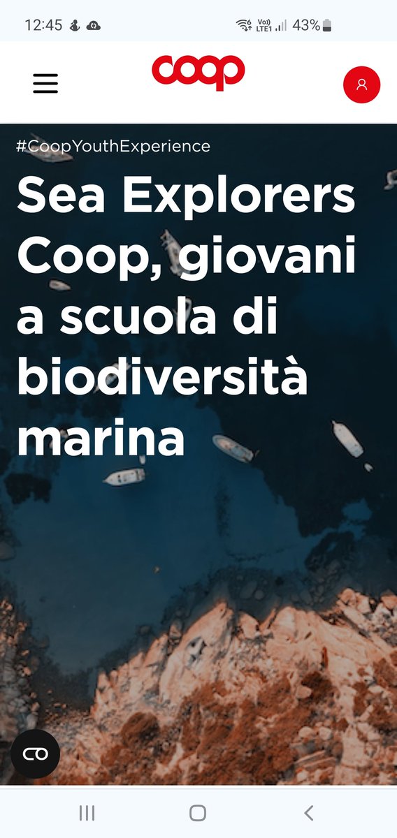 Parte a metà aprile Sea Explorers, il nuovo progetto per la tutela ambientale del Mediterraneo riservato agli under 35. Lo speciale de Le Storie di @Coopitalia coop.it/le-nostre-stor…