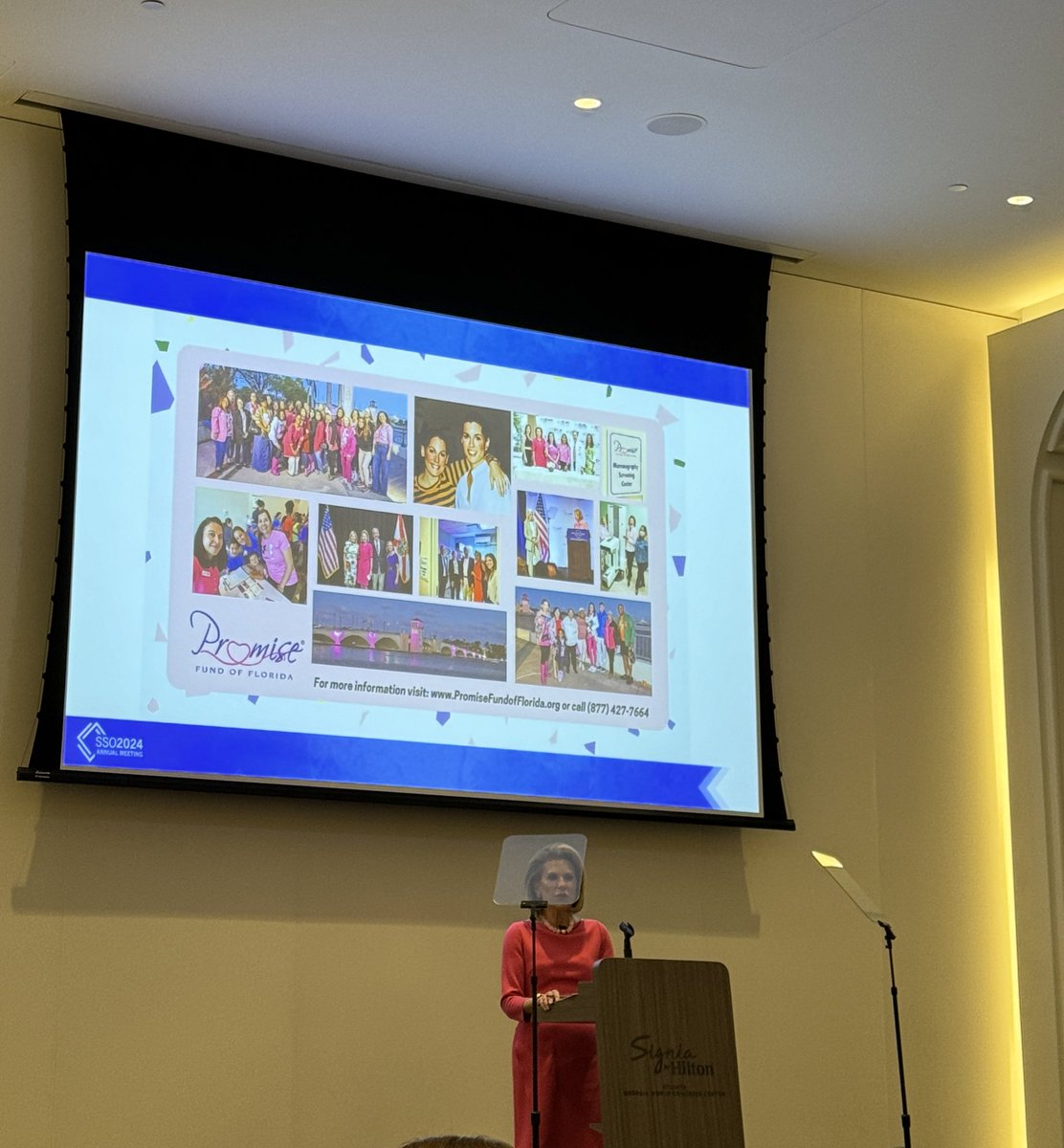 .@NancyGBrinker with her powerful story about her sister, founding the @SusanGKomen & now @ThePromiseFund, honoring her two promises to her sister. Inspiring talk at the @SocSurgOnc Women in Cancer Surgery breakfast #SSO2024