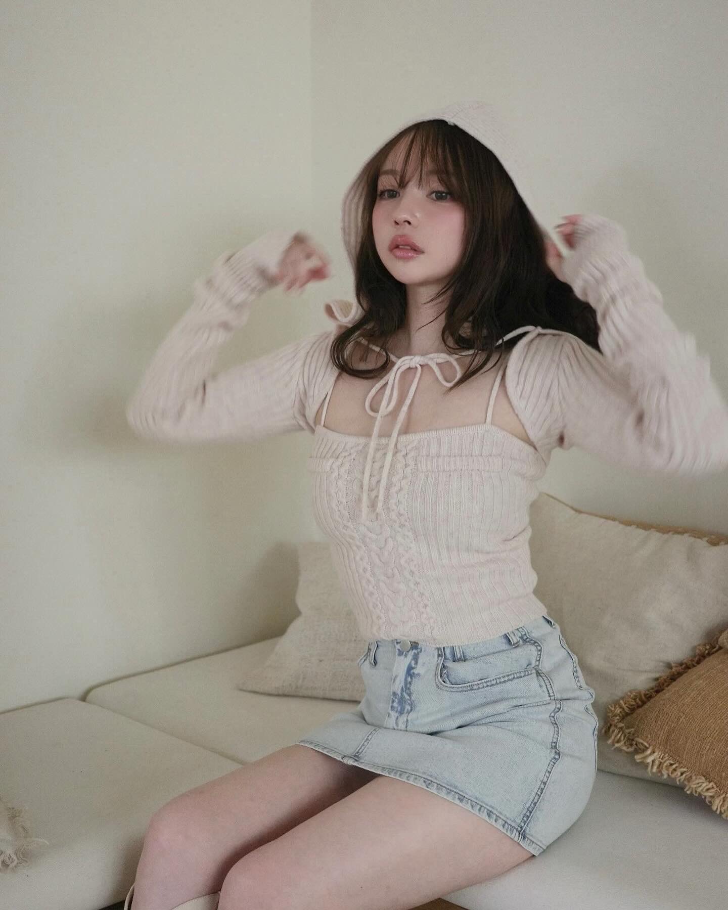 Andmary ANDMARY Hazel knit set Pink ピンク