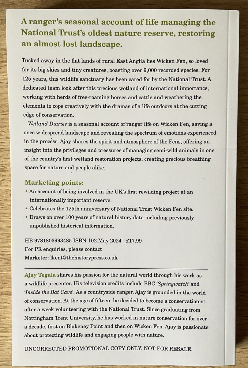 Thank you so much @AjayTegala for this beautiful #WetlandDiaries out from @TheHistoryPress on 2nd May. So looking forward to discussing it with you and @LevParikian on 5th May at Deepings Literary Festival 
Tickets  available here deepingsliteraryfestival.co.uk/festival-progr…