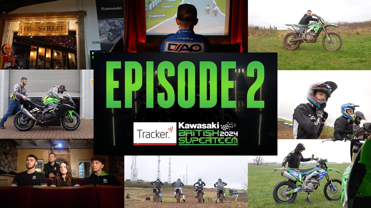Episode 2 of the Tracker Kawasaki British Superteen docuseries is now live! 🎬 Click below to meet seven of the riders who will be lining up on the @OfficialBSB grid this season ✊🏻 youtu.be/IpN_c2n7gTg?si…