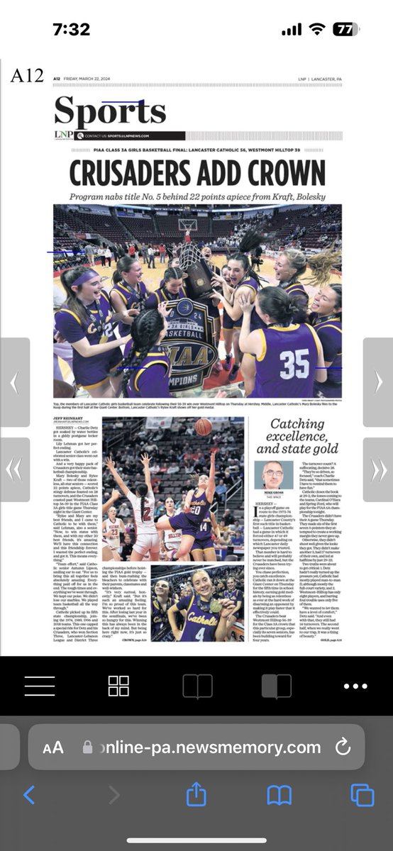 That’s a good looking page #PaGirlsHoops #LLsports @LCHS_GBBall @LancasterSports