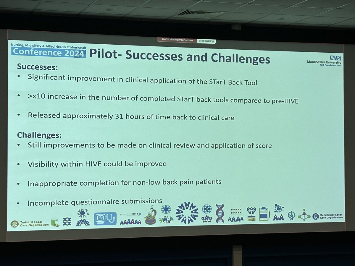 Excellent presentation from Diane Reid and Tom Grimson demonstrating how they have used the MyMFT app to support prompt patient assessment & care planning, using innovation to increase capacity and release time to care #NMAHPMFT24 @himynameisjaneg @Narinde40612684 @mftchiefnurse