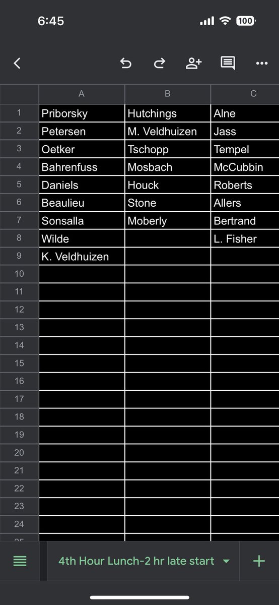 TbarneyWC's tweet image. 2 hour late start. Lunch is 4th period. WCHS