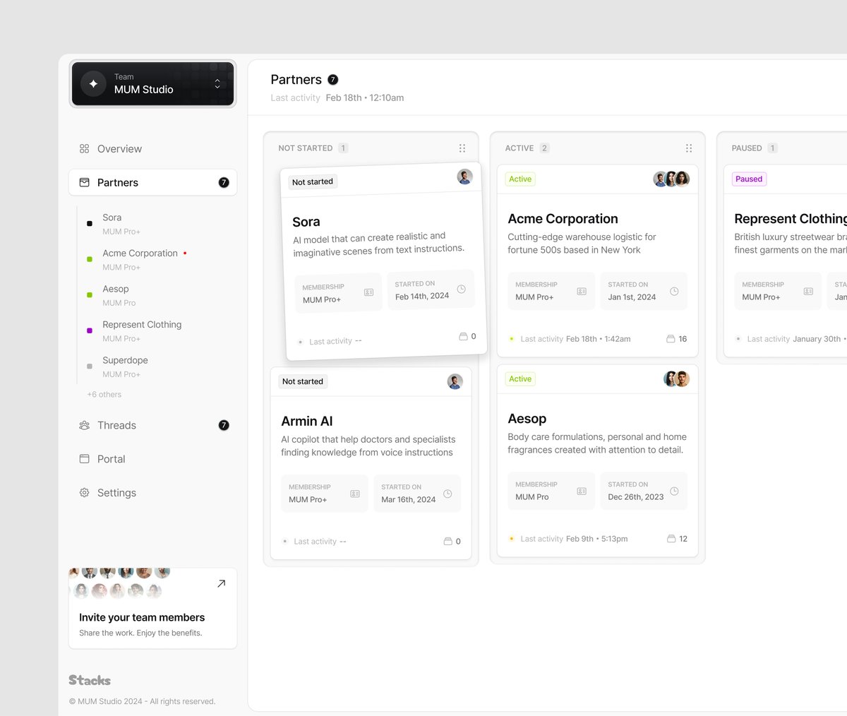 Trello but for subscription-based services 👀