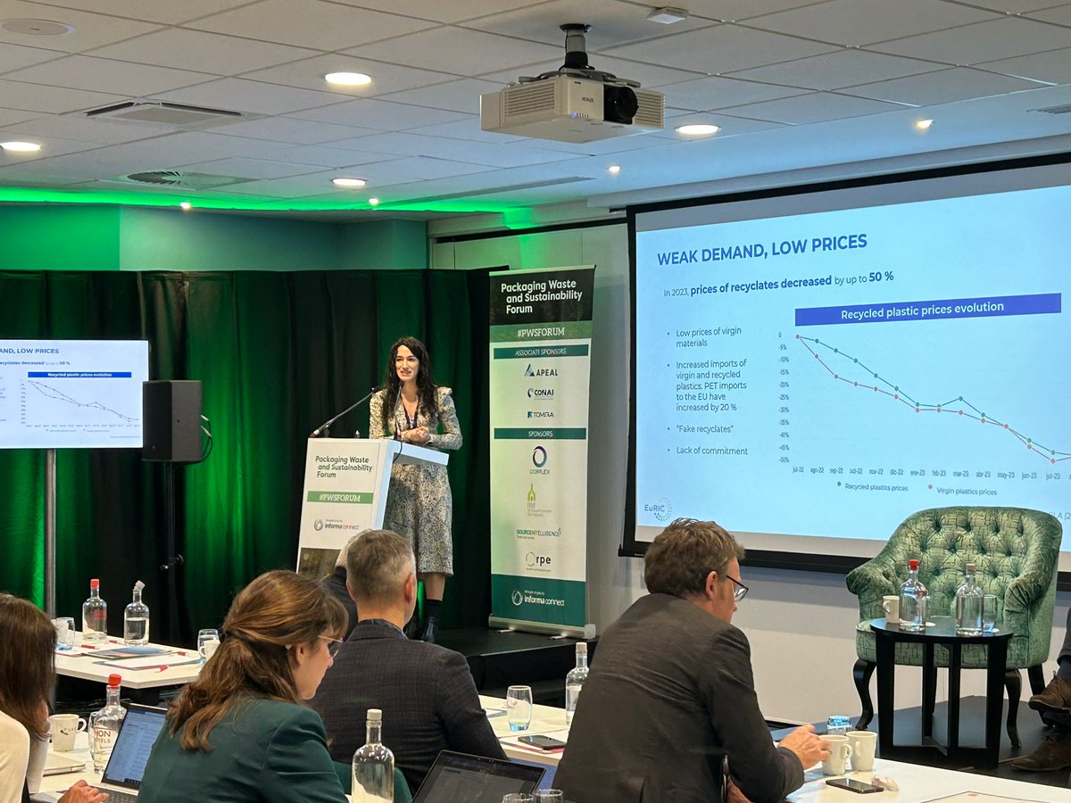 mavedu's tweet photo. Yesterday I had the opportunity to express EU recyclers’ concern over #priorityaccess to recycled materials at the Packaging Waste &amp; Sustainability Forum #PWSFORUM in Brussels.

Lively discussions on the #right policy tools to increase #packaging circularity within the #PPWR ♻️ https://t.co/AM30KAyAdt