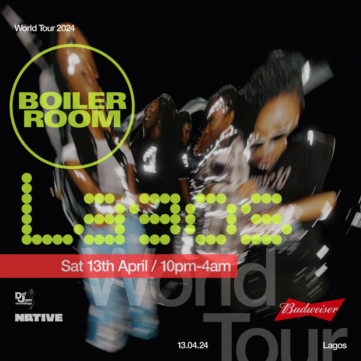 ON SALE: Boiler Room returns to Lagos🇳🇬🔥 For the first time since 2016, Boiler Room is back in Lagos, curated by The NATIVE & Def Jam. Tickets on-sale now, starting from N7500 via: boilerroom.tv/city/lagos