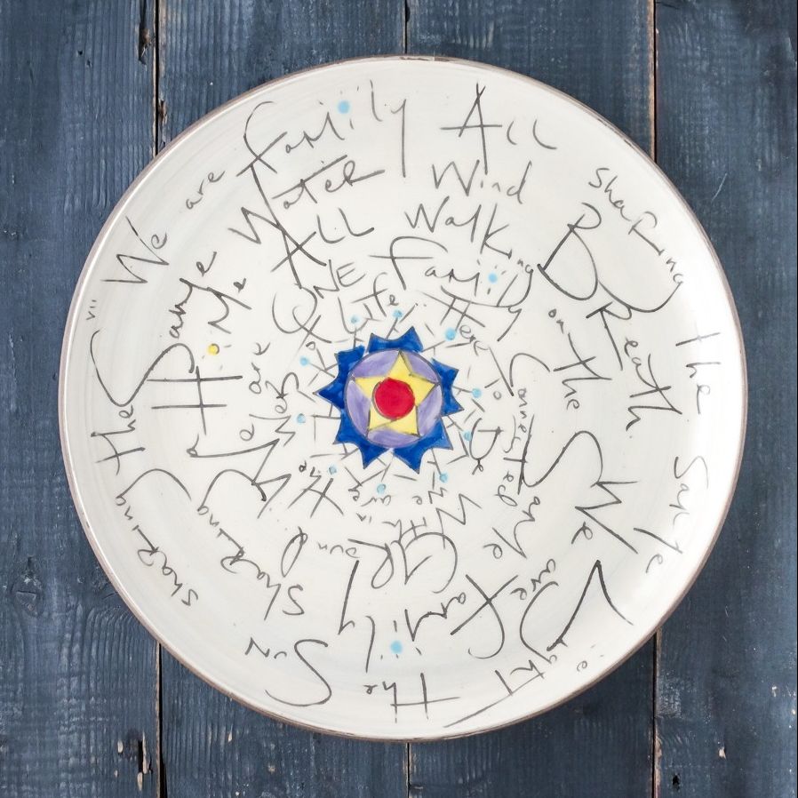 Family Poem Platter> 'We are family sharing the same water...wind...breath...'

#MadeInVermont #ZPOTS #ZPOTS_love #poetry #family