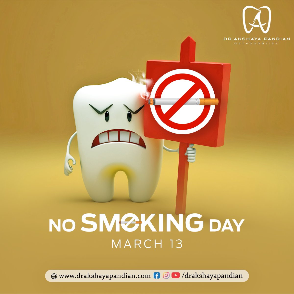 No Smoking Day

#nosmokingday #quitsmoking #healthylungs #smokefreelife #breatheeasy #lunghealth #smokefreezone #tobaccofree #livesmokefree #nosmoking #smokefree #stopsmoking #health #smokingkills #qatar #doha #medical #dental #teeth