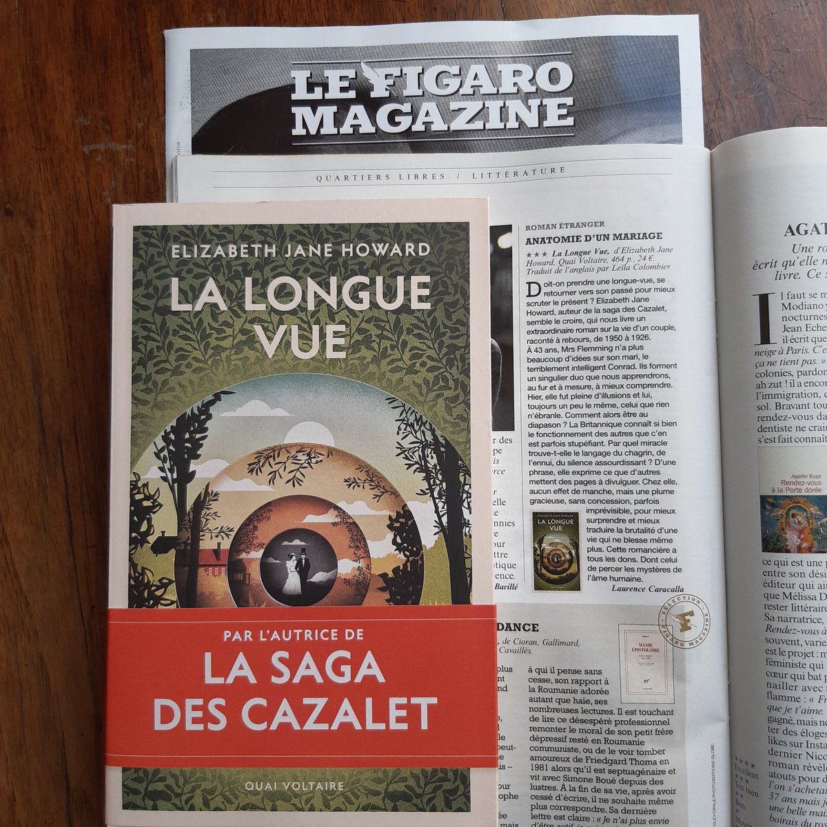 << [E. J. Howard] connaît si bien le fonctionnement des autres que c'en est parfois stupéfiant. Par quel miracle trouve-t-elle le langage du chagrin, de l'ennui, du silence assourdissant ? >> Elle a bien raison, @lcaracalla ! Lisez son article sur 'La Longue-vue' @Figaro Mag !