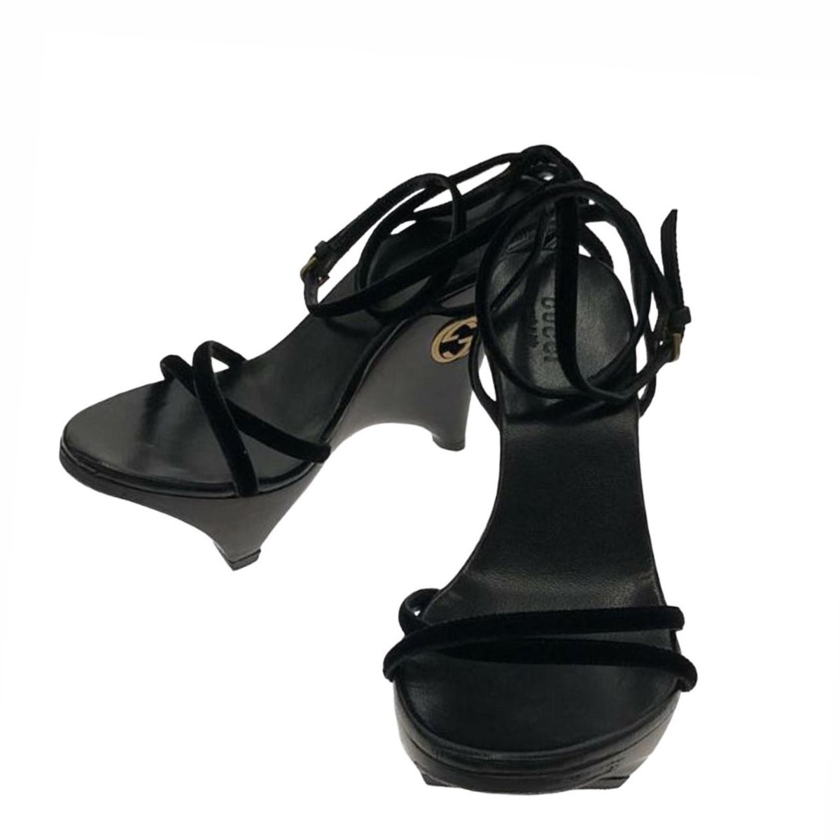 希少　グッチ　GUCCI バンブーヒール　サンダル　ミュール　黒 (35.5)