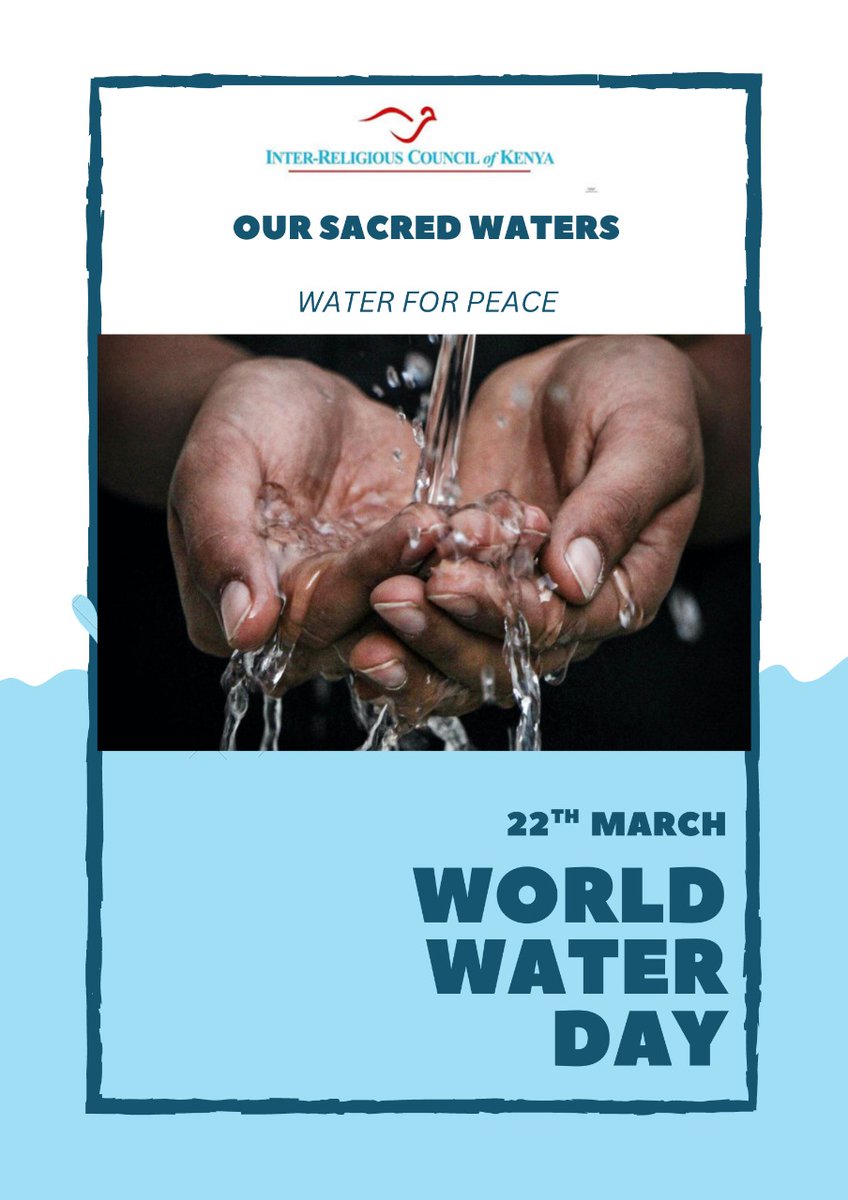.@irck_info This #WorldWaterDay the faith community calls on all of us to unite around fair and sustainable use of water as this can foster harmony between communities. Let us all unite around water and use water for peace to lay the foundations of a more stable and prosperous…