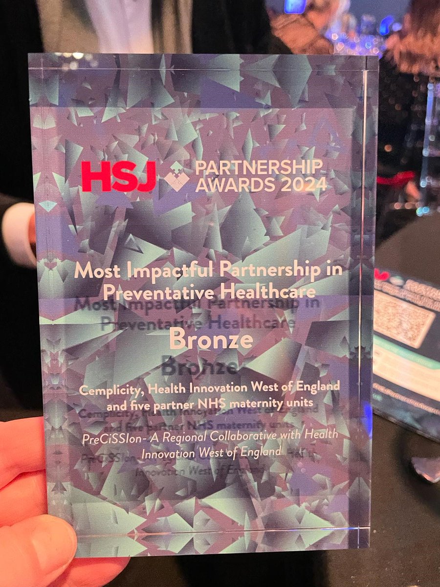 We’re delighted to have won Bronze in the Most Impactful Partnership in Preventative Healthcare category at last night’s @hsjpartnership Awards for our work with @_cemplicity and health professionals to reduce SSI after caesarean birth. Well done team!