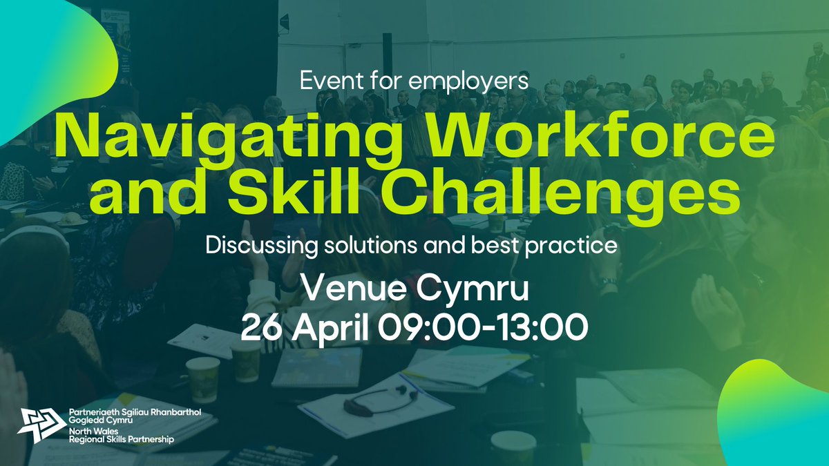 📢 📢 Calling employers! Do you need support with finding, developing, and retaining talent? @SkillsNWales is hosting an event to help businesses and organisations address these challenges. For more: eventbrite.co.uk/e/taclo-heriau…