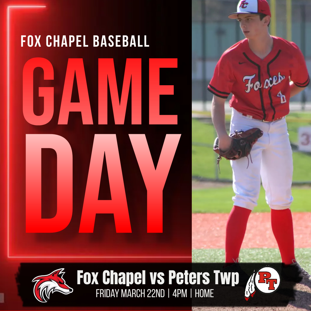 🚨 Game Day 
📅3/22/24
🆚Peter's Township
📍 at FCHS
⏰4pm