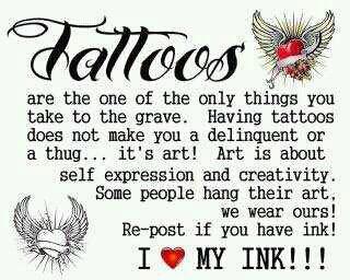 Love my INK ! ❤️How about you. 🙏👊