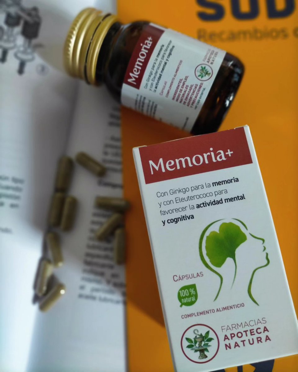 Meresbe's tweet photo. MEMORIA + de @apotecanaturaes
 Ayuda a mantener la memoria con Ginkgo y Eleuterococo para la actividad mental y cognitiva
Tenemos periodos intenso de estudio o exceso de trabajo que es más difícil recordar bien las cosas.
#MyMemoriaMas #MyApotecaNatura #RegaladoPorApotecaNatura https://t.co/AY28wqAhIU