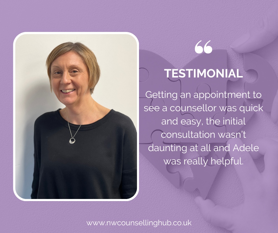 Our whole team aim to make it as easy as possible for you to access the #counselling you need. 💜💚 Adele is our Client Co-Ordinator and she will help you through your initial consultation with us. 😊 nwcounsellinghub.co.uk/about-us