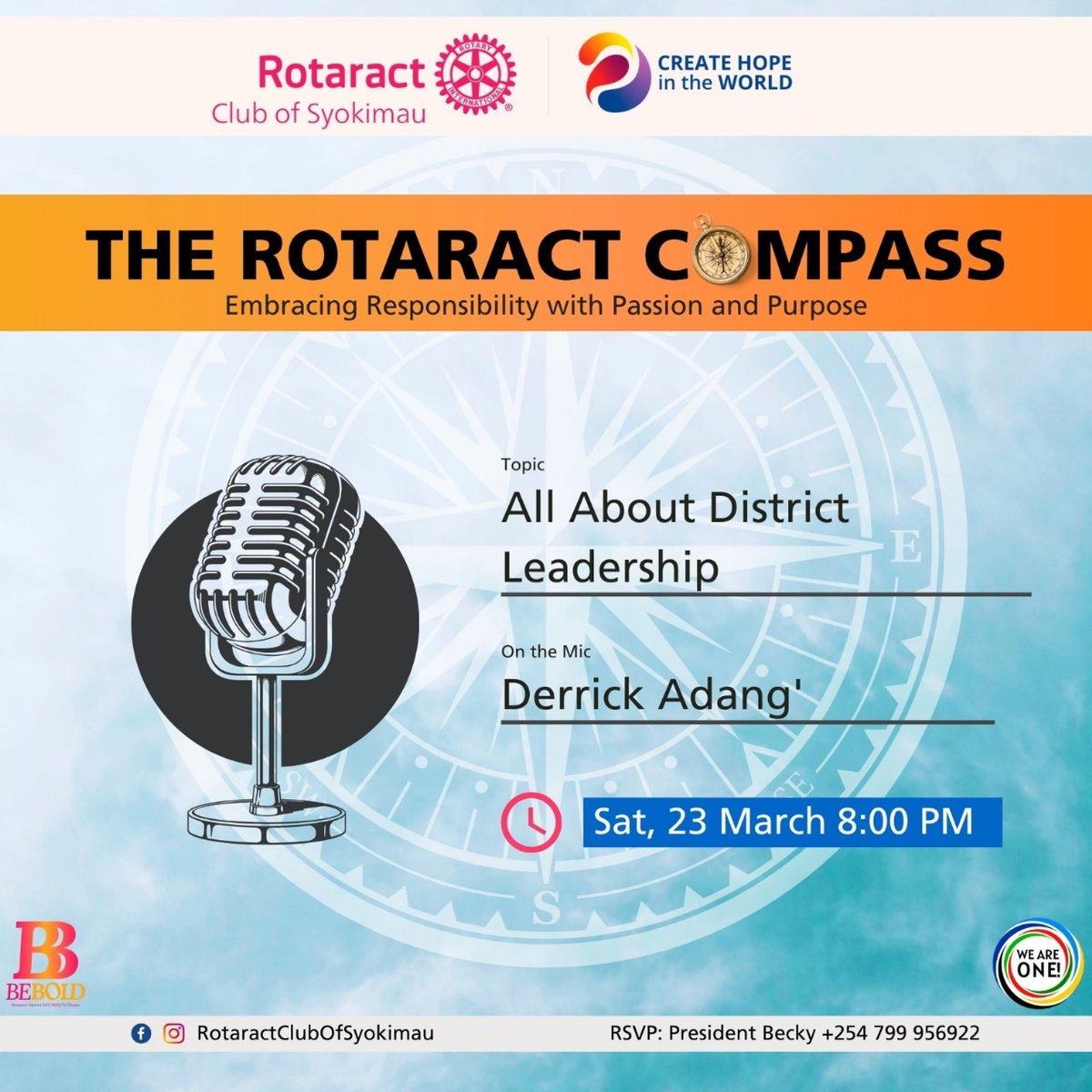 Join us this Saturday from 8pm as we get to hear him share his unwavering dedication to Rotary's noble cause. #LeadingwithPurpose #passionandvision #BeBold ⏳ 8:00PM 📅 23rd March 2024 🔗 meet.google.com/dkf-mbwb-rfj