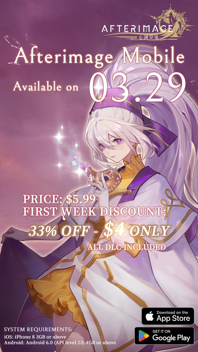 Afterimage Mobile will be available on March 29! Ready to grab it at $4?

#Afterimage #indiegames #metroidvania