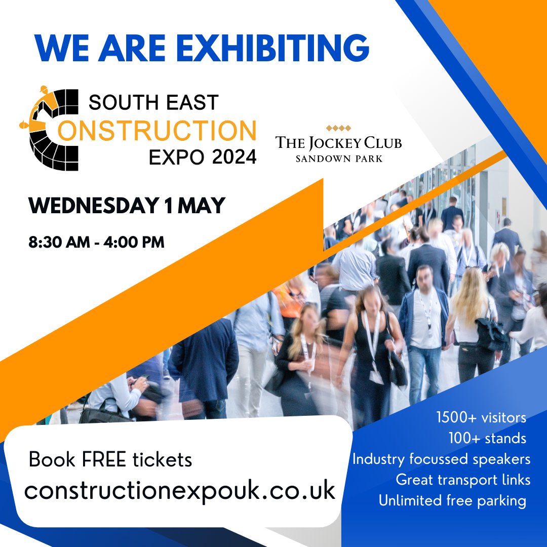 Just 6 weeks to go!  We will be on stand 20, please drop in and say hello 👋🏻👋🏻 tickets are free, please sign up here bit.ly/3g6ku72

#SECE2024 #countdown #loveconstruction #southeast #constructionexpo #networking