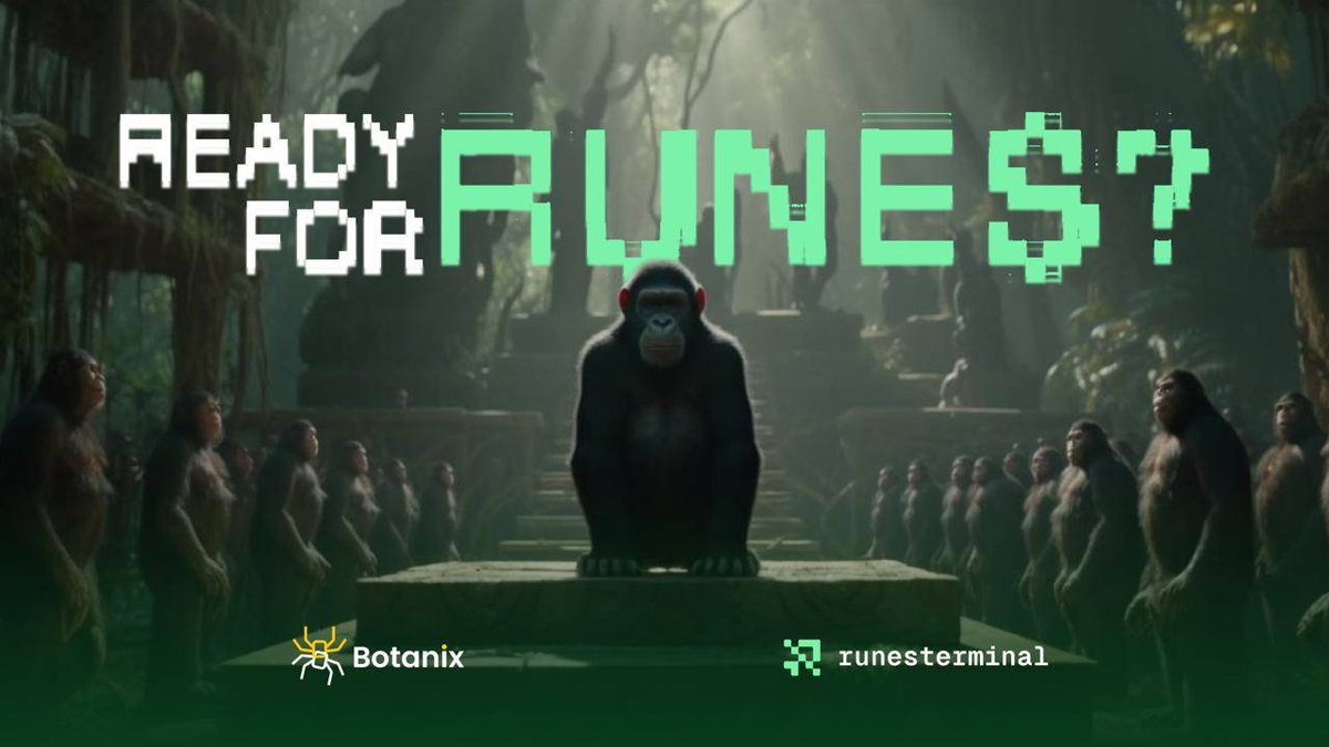 BotanixLabs's tweet photo. Are you ready for runes?!

Our friends at Runes Terminal are sharing 10 whitelist spots with the Spiderchain community! For a chance to win one, you need to:

🕷️ Follow @BotanixLabs
🕷️ Follow @Runes_Terminal
🕷️ Reply here with your Taproot address

⏰ Winners chosen in 48 hours!