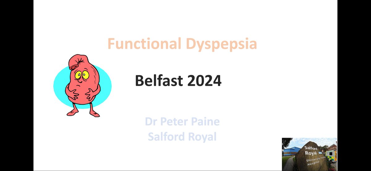 Thank you to Peter Paine for his talk ‘Functional Dyspepsia’ this morning as part of our 2024 Spring Meeting #USG2024 #Gastroenterology