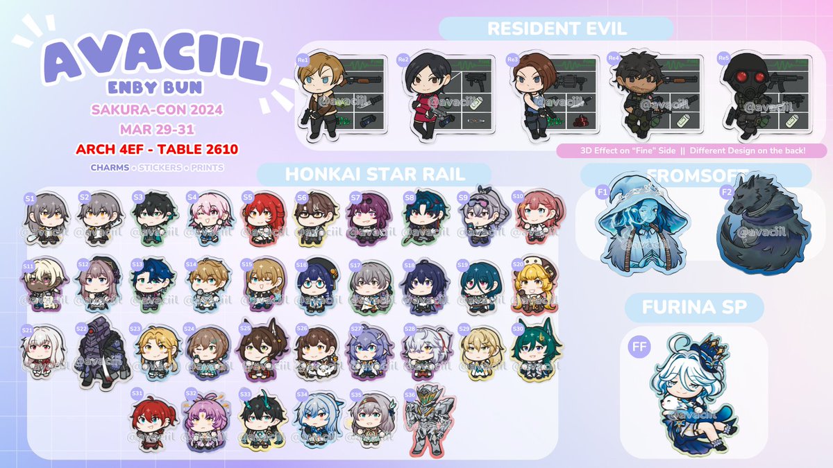 avaciil's tweet photo. here's my catalogue for sakura-con (❁´◡`❁) i'll be at table 2610 with my brother as my helper! it's my first time at an out-of-state con AND a multi con so i'm super stoked to meet new friendos!

📅Mar 29-31
📍Seattle Convention Center Arch at 705 Hall 4EF

#SakuraCon https://t.co/l98iTeb0Gd