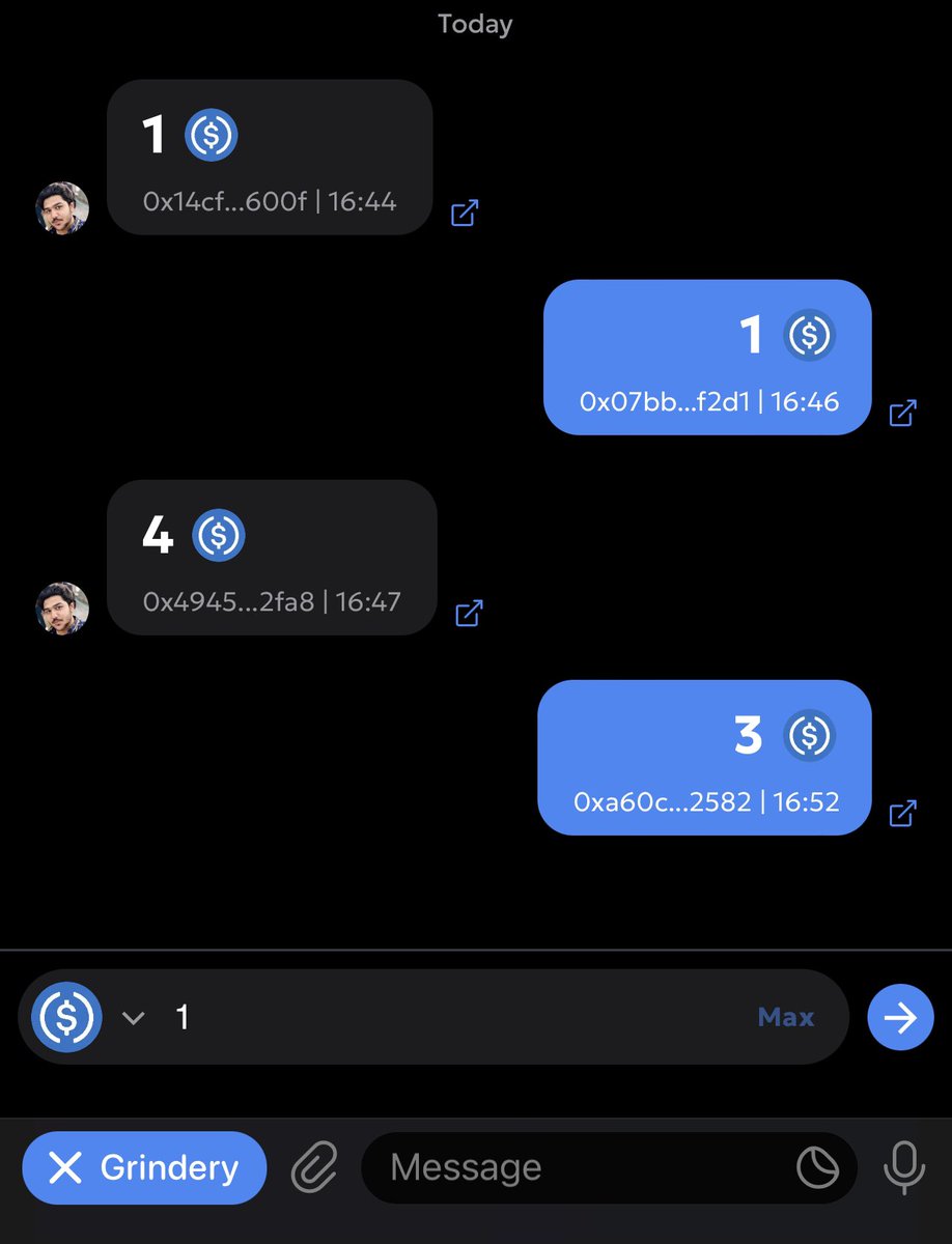 grindery_io's tweet photo. Are you leveraging Grindery and Account Abstraction benefits?

If not here are some 👀

🔹Improved UX over EOA Wallets
🔹Gasless Transactions
🔹Better security without pass-phrases
🔹Beginner Friendly Onboarding

Let’s send some $USDC to Telegram Contacts using the new Send UI 😎 https://t.co/XEdI0ed5TD