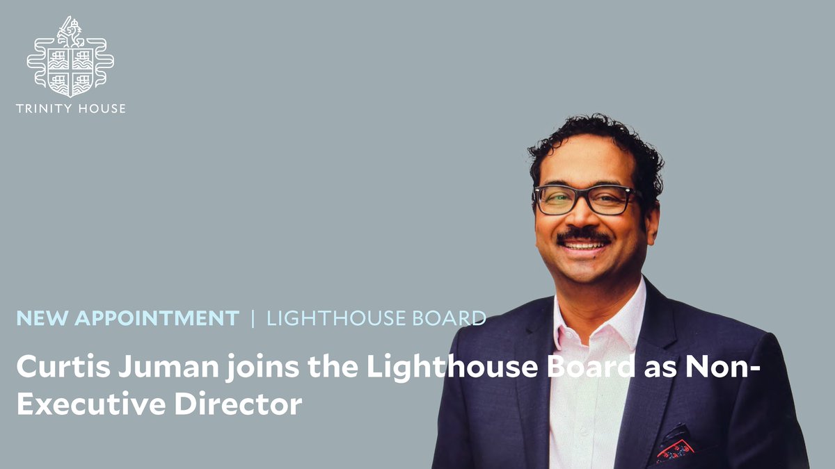 Welcome to Curtis Juman, who joins us as a new Non-Executive Director on the Lighthouse Board, replacing Dr Margaret Amos. trinityhouse.co.uk/news/trinity-h…